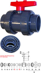 2-Wege Kugelhahn mit Teflonsitzring