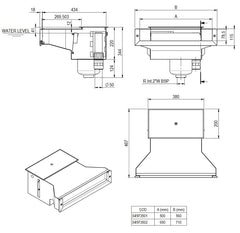 High Level Edelstahlskimmer 5000 und 6500