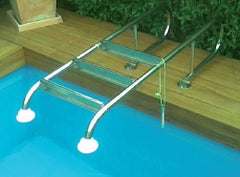 Edelstahlleiter V4A eng mit Kippgelenk