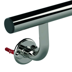 Haltestangen aus Edelstahl V4A Holm d40 mm ◊