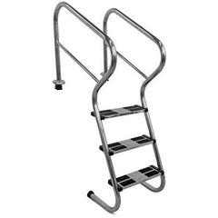 Treppenleiter VA mit Sicherheitsstufen ◊