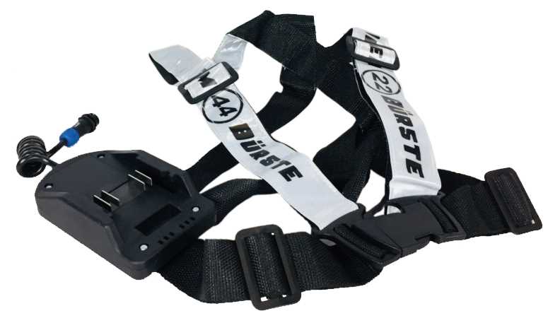 Gürteladapter mit Tragegurt für Akku