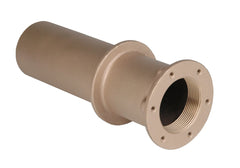 Lahme-Rotguss-Mauerdurchführung mit Flanschanschluss 2" IG x 1 1/2" IG 240mm lang