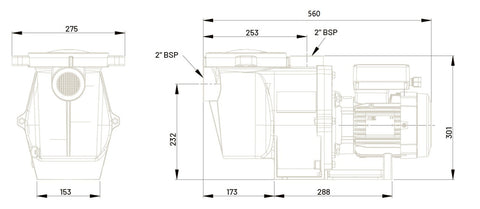 WhisperFlo VS2 Energiesparpumpe - Drehzahlreguliert - 230 V ◊