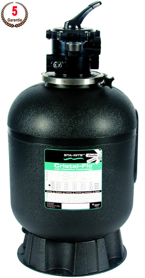 CRISTAL-FLO Filter inkl. 6-Wegeventil Top Mount