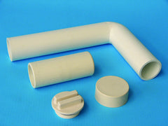 Weiße Anschlussteile für Mehrwege Ventile