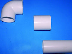 Weiße Fittings d40 mm