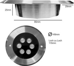 Sellux Pro 300 LED Unterwasserscheinwerfer warmweiss