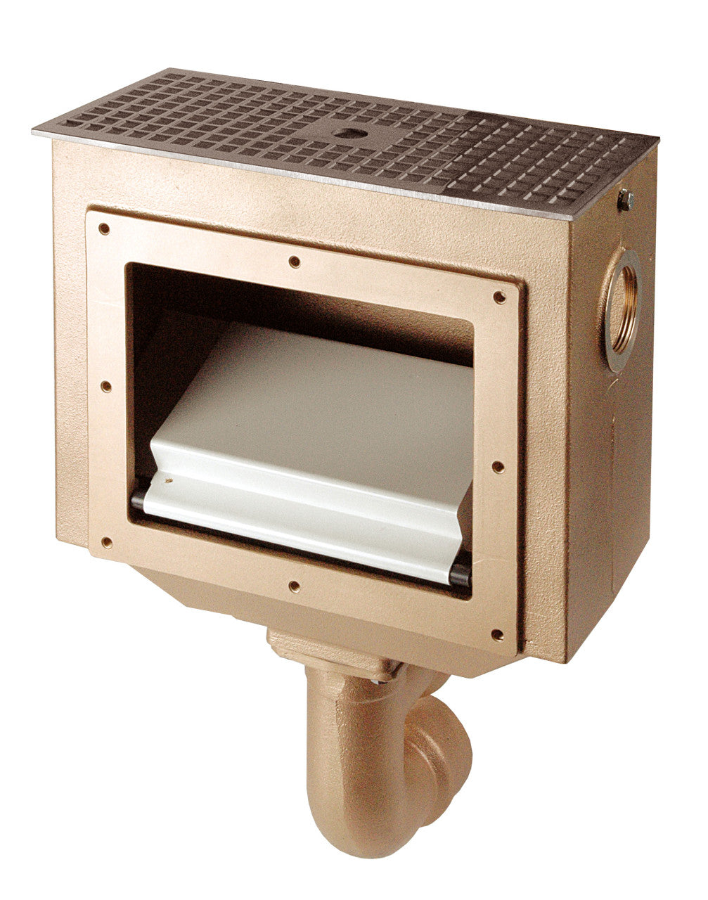 Skimmer Rotguss flache Ausführung 160mm Einbautiefe