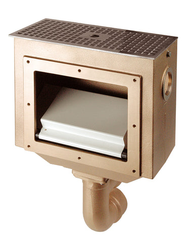 Skimmer Rotguss flache Ausführung 160mm Einbautiefe