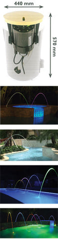 MagicStream - Wasserbögen mit LED-Lichtillumination