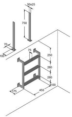Edelstahlleiter (V4A) KLASSIK ◊
