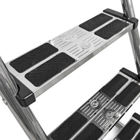 Treppenleiter VA mit Sicherheitsstufen ◊