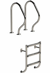 Geteilte Leiter aus Edelstahl ◊