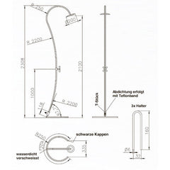 Kaltwasser-Dusche "Cobra" ◊