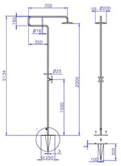 Kaltwasser-Dusche "TROMBONE" ◊