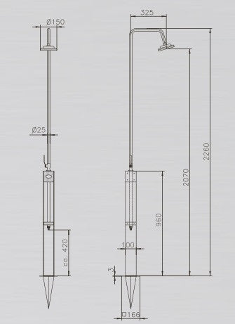 Kaltwasser-Dusche "ALTENA" & "ALTENA MINI" ◊