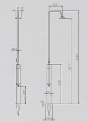 Kaltwasser-Dusche "ALTENA" & "ALTENA MINI" ◊