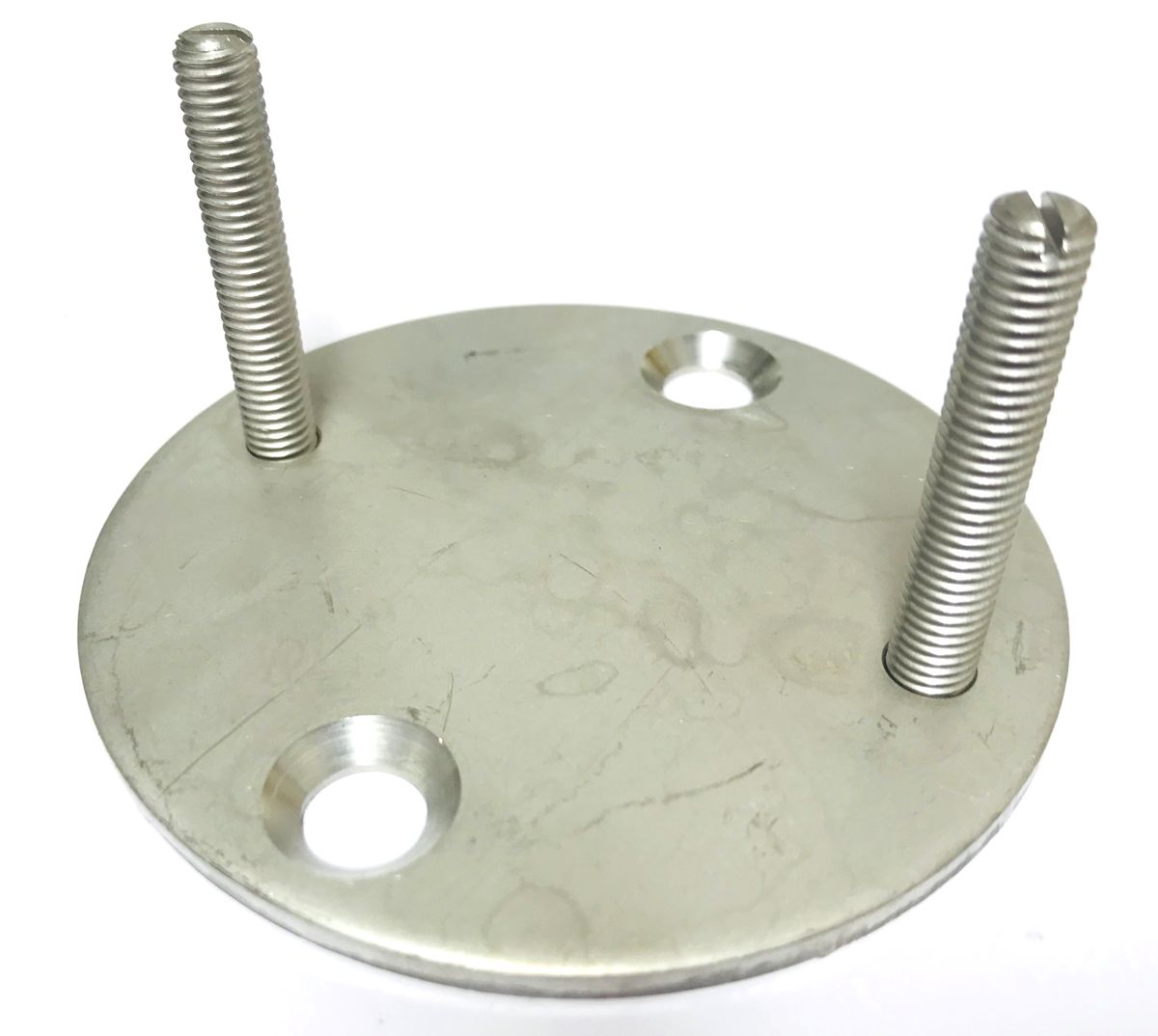 Gegenflansch d 97 x 4 mit Gewindebolzen M8x50, inkl. Befestigungsteile