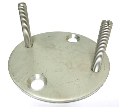 Gegenflansch d 97 x 4 mit Gewindebolzen M8x50, inkl. Befestigungsteile