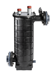 Wärmetauscher aus Kunststoff mit Edelstahlwellrohr 62kW