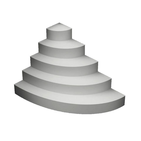 Schwimmbadtreppe Ecktreppe rund ◊