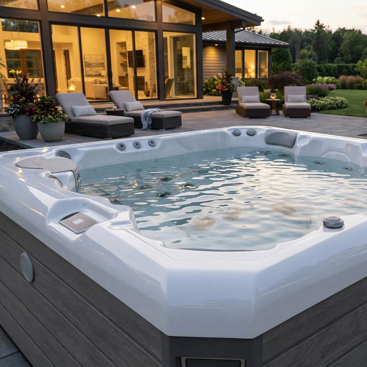 Lifestyle: Wellis Malaga Life Whirlpool in Benutzung, Motiv 1