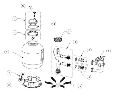 Ersatzteile für Sta-rite CRISTAL-FLO SIDE MOUNT CLEARPRO