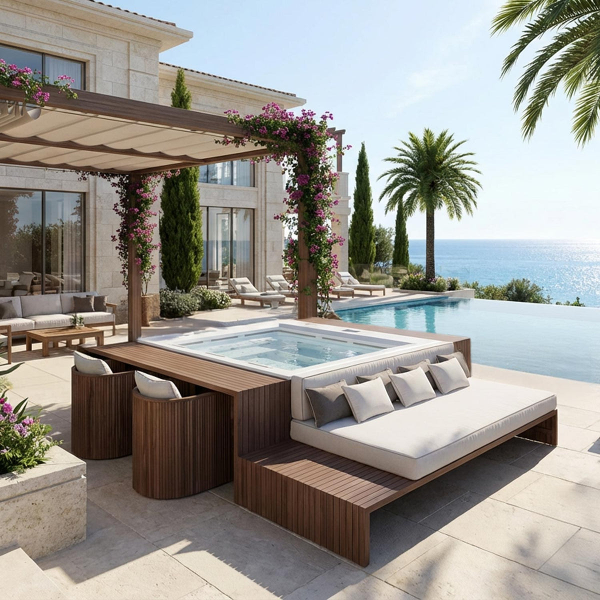 Lifestyle: Wellis Dabassy Edge Premier Whirlpool in Benutzung, Motiv 3