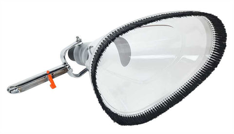 DURCHBLICK Mulmglocke Oval mit Bürstenleiste