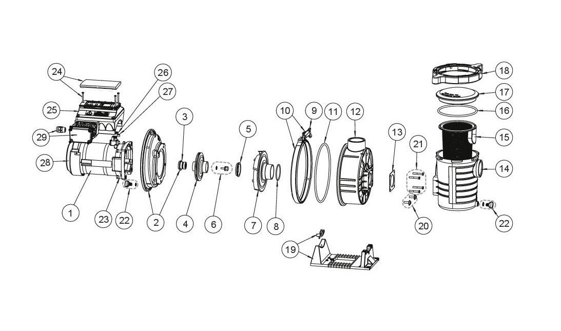 Ersatzteile für Pentair INTELLIFLO ULTRAFLOW VSD