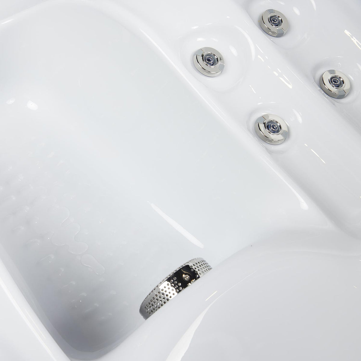 Wellis Mars Whirlpool, Detailaufnahme der Massagedüsen