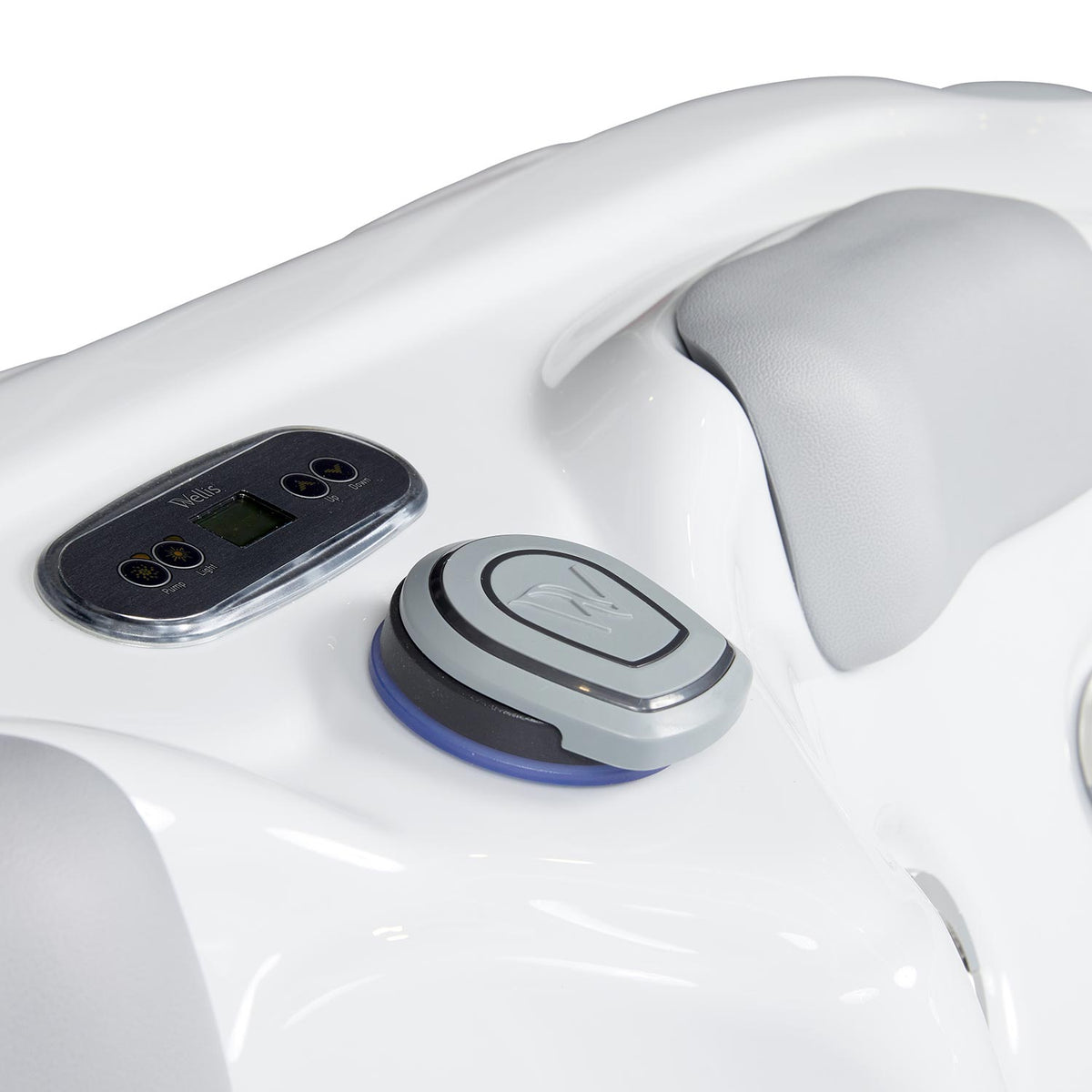Wellis Mars Whirlpool, Detailaufnahme der Bedienung