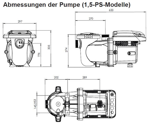 IntelliFlo3 VSF Energiesparpumpe Steuerung über APP ◊