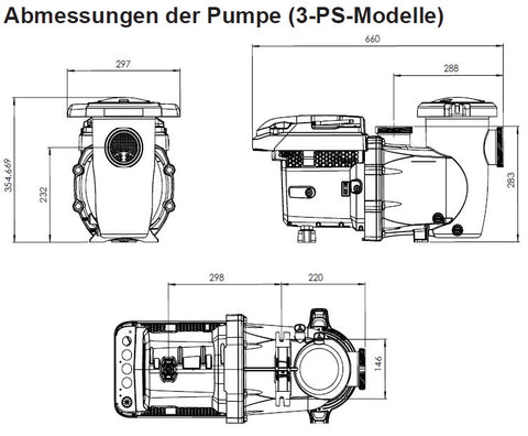 IntelliFlo3 VSF Energiesparpumpe Steuerung über APP ◊