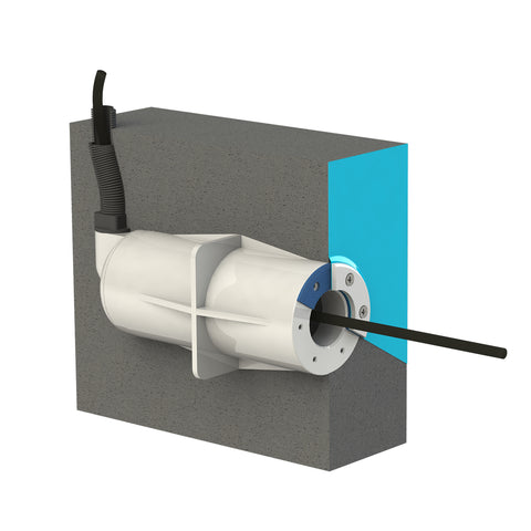 Mauerdurchführung Adagio Pro für Folienbecken in langer Ausführung mit 25mm Schlauchanschluss