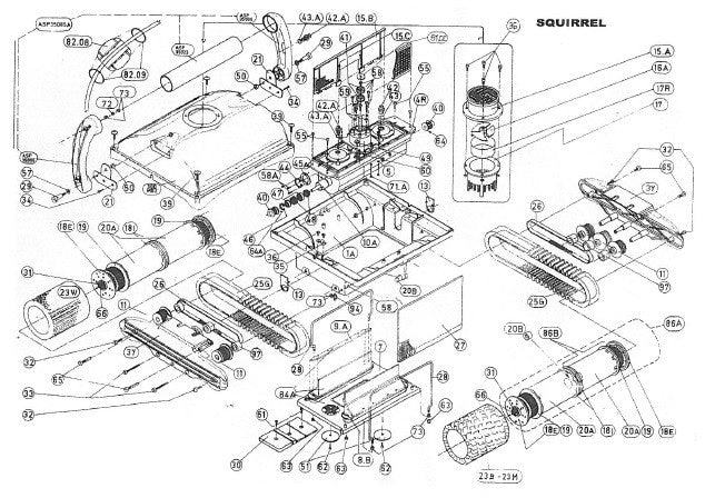 Ersatzteile für Squirrel Deluxe/ Limeted Edition/ Green Line