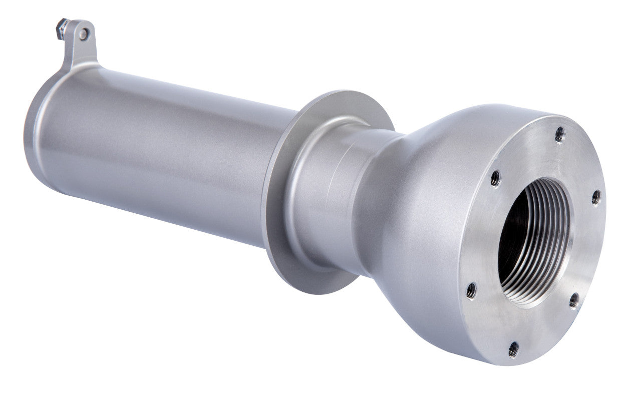 Lahme-V4A-Wanddurchführungen mit Flanschanschluss in 2" IG x 1 1/2" IG, 240mm lang